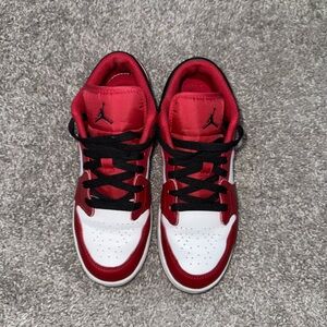 Nike Kids Red and White Sneakers
